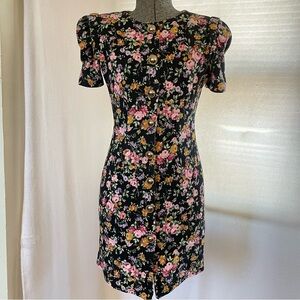 Vintage 90s David Benjamin stretchy floral mini dress